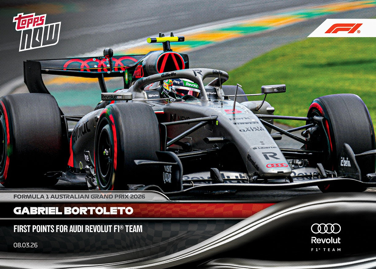 Gabriel Bortoleto - 2026 Formula 1 Topps NOW - Card 16 - PR: 1700