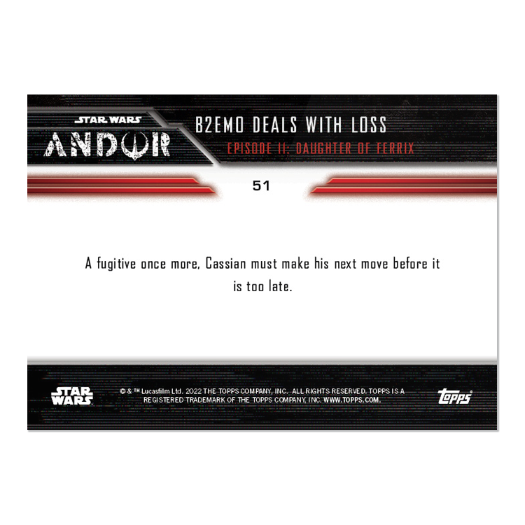 2022 TOPPS NOW Star Wars: Andor Episode 11 - 5 Card Set - PR: 657 - Image 3