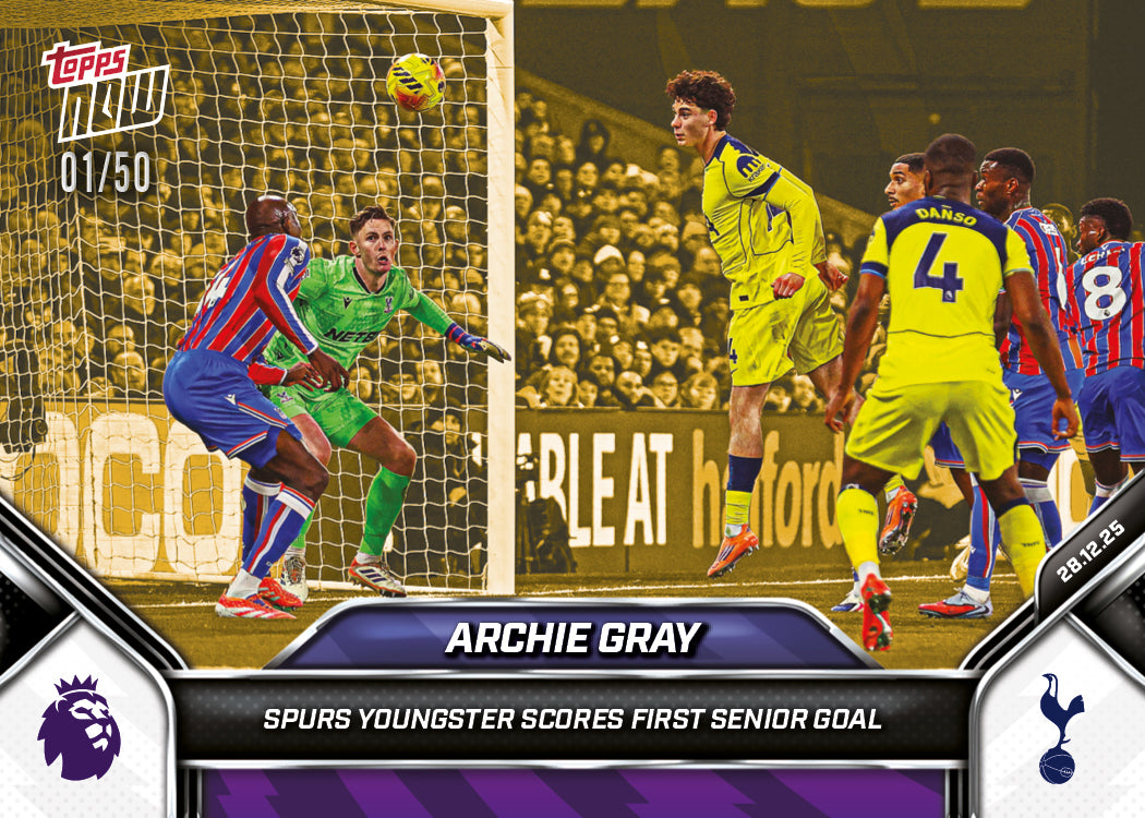 Archie Gray - 2025-26 Premier League Topps NOW - Card 90 - PR: 522 - Image 6