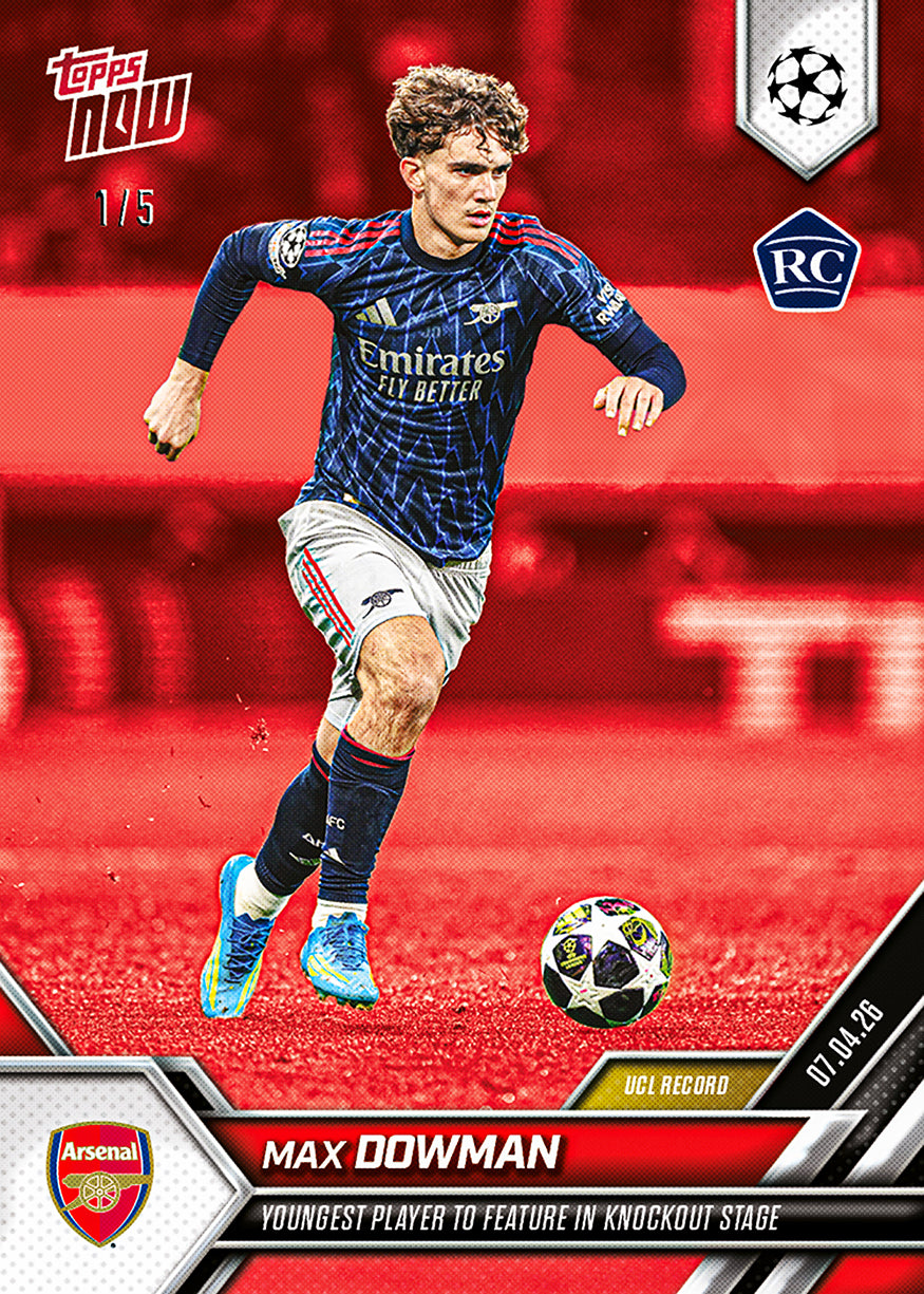 Max Dowman - 2025-26 UCL Topps NOW - Card 116 - PR: 13248 - Image 3