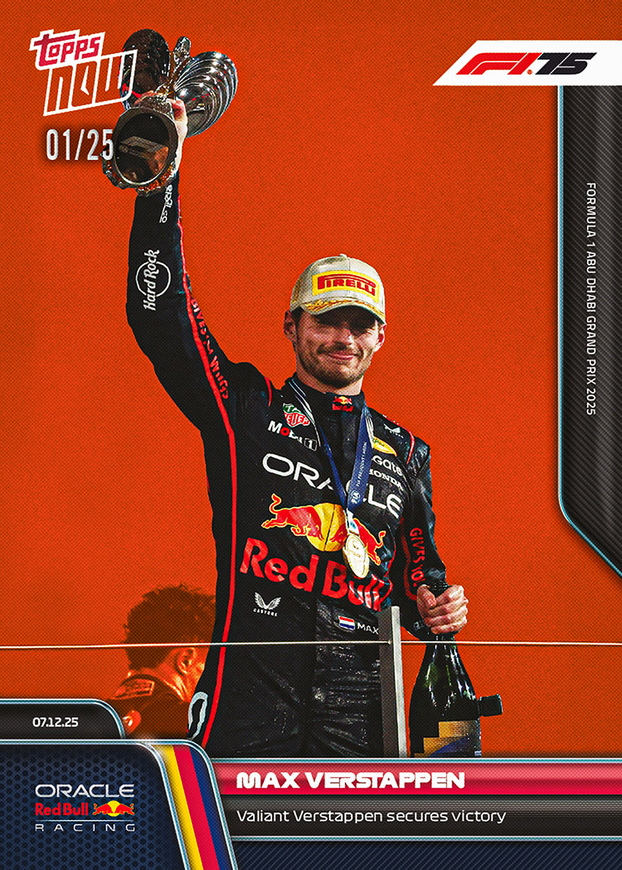 Max Verstappen - 2025 Formula 1 Topps NOW - Card 88 - PR: 3257 - Image 5