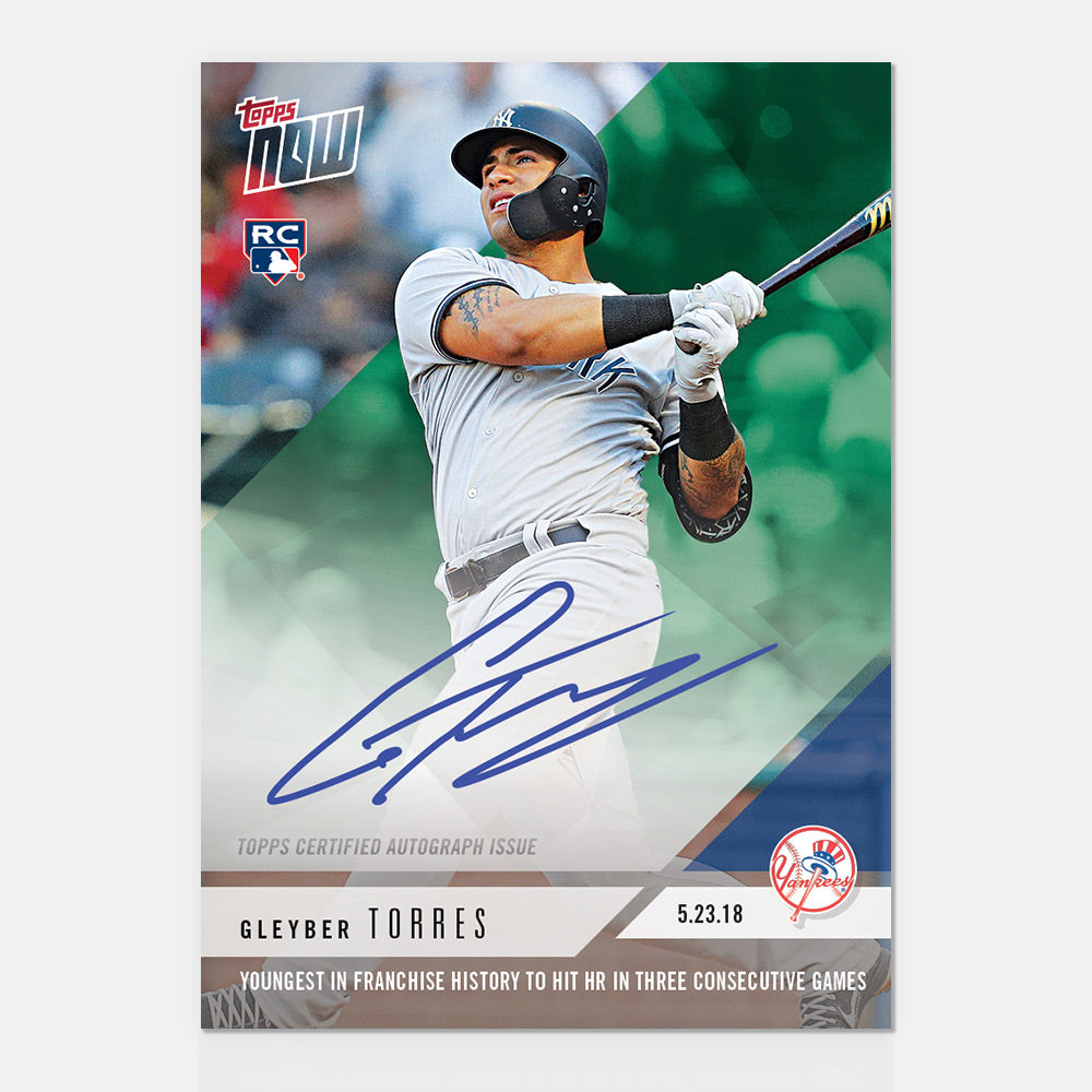 On-Card Autograph # to 99 - Gleyber Torres - MLB TOPPS NOW