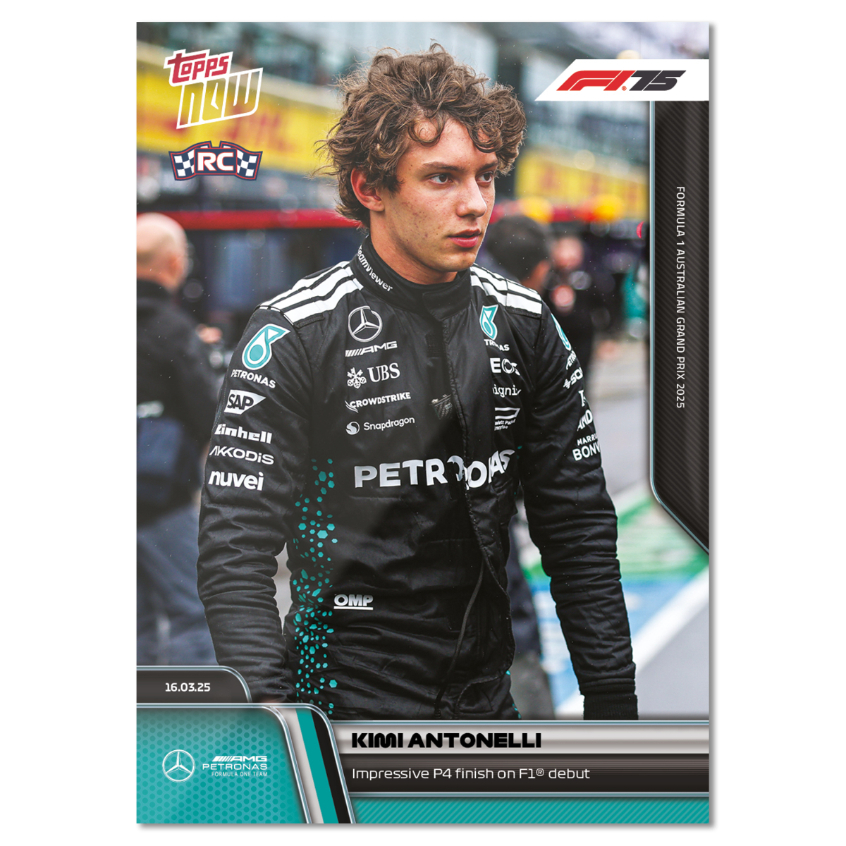 Kimi Antonelli - 2025 Formula 1 Topps NOW Card 14 - PR: 7291