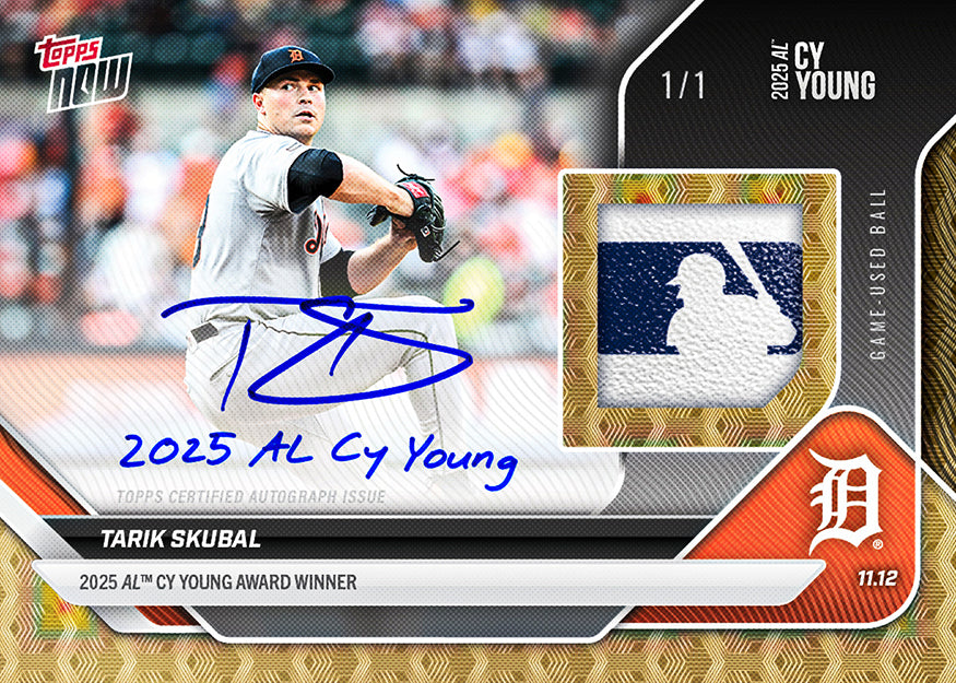 Tarik Skubal - 2025 MLB Topps NOW - Card OS-5 - PR: 7836 - Image 2