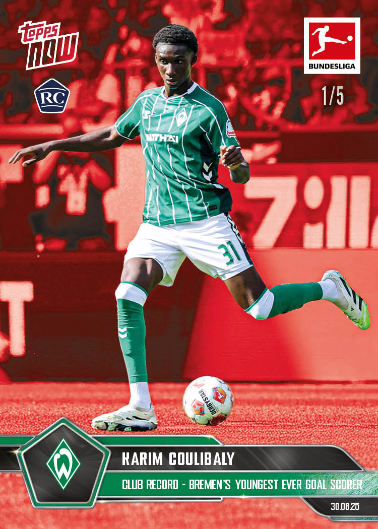 Karim Coulibaly - 2025-26 Bundesliga Topps NOW - Card 13 - PR: 480 - Image 3