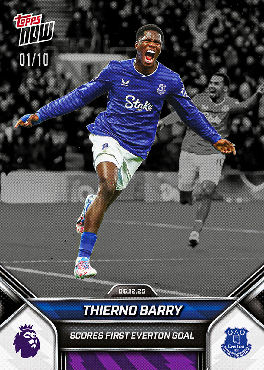 Thierno Barry - 2025-26 Premier League Topps NOW - Card 78 - PR: 231 - Image 4
