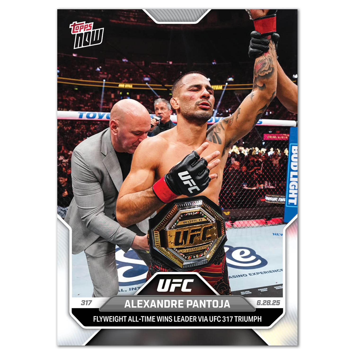 Alexandre Pantoja - 2025 UFC Topps NOW - Card 19 - PR: 625
