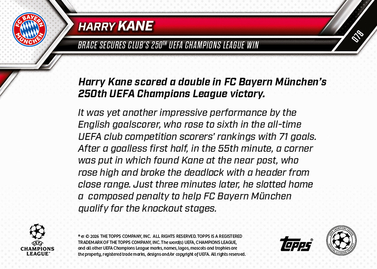Harry Kane - 2025-26 UCL Topps NOW - Card 78 - PR: 528 - Image 7