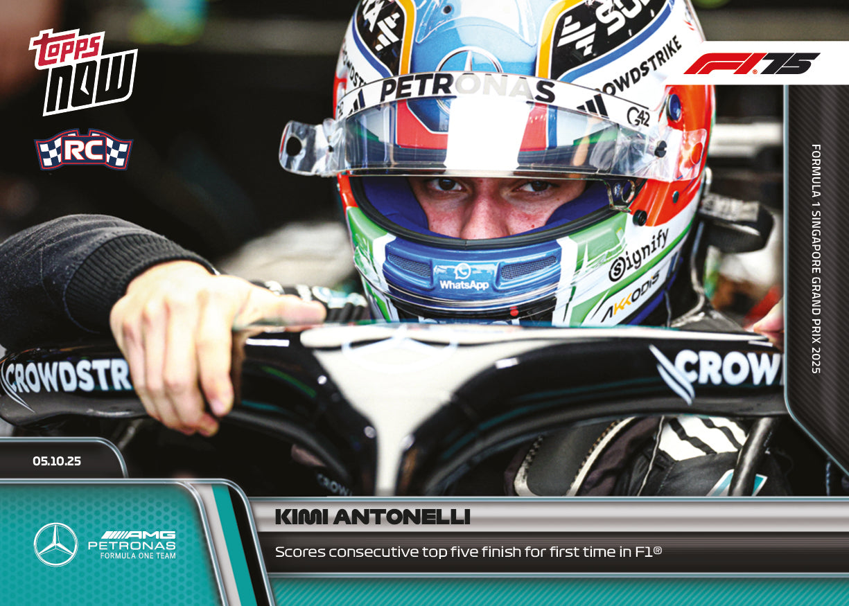 Kimi Antonelli - 2025 Formula 1 Topps NOW - Card 68 - PR: 2615