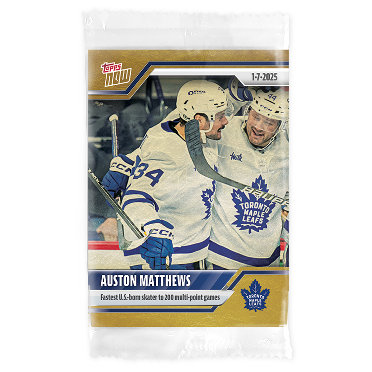 Auston Matthews - 2024-25 NHL Topps NOW - Sticker 81 - PR: 175 - Image 2
