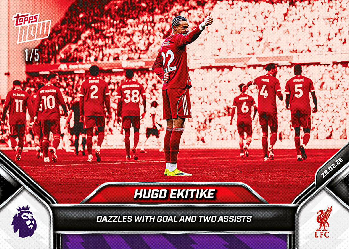 Hugo Ekitike - 2025-26 Premier League Topps NOW - Card 148 - PR: 1011 - Image 3