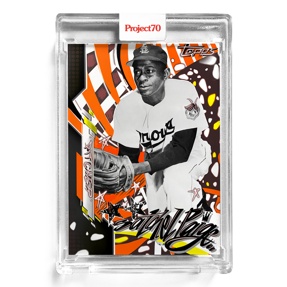 Topps Project70 Card 217 - 2021 Satchel Paige by King Saladeen - Print Run: 1690