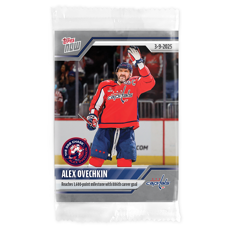 Alex Ovechkin - 2024-25 NHL Topps NOW - Sticker # 130 Pack - PR: 780