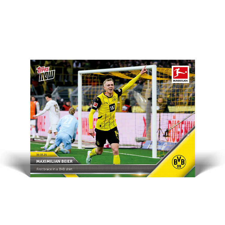 Maximilian Beier - 2024-25 Bundesliga Topps NOW Card 153 - PR: 141