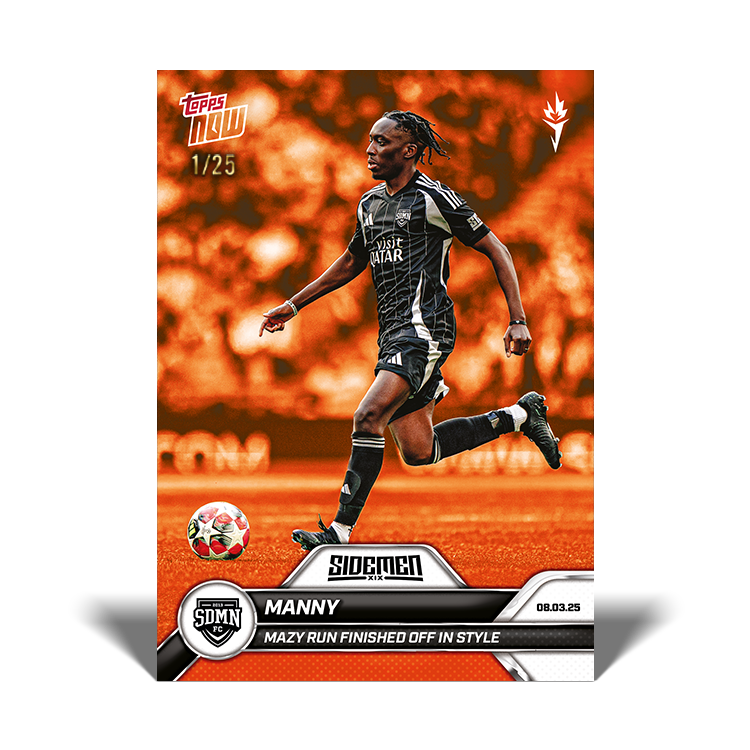 Manny - 2025 Sidemen Charity Match Topps NOW Card 4 - PR: 73 - Image 5