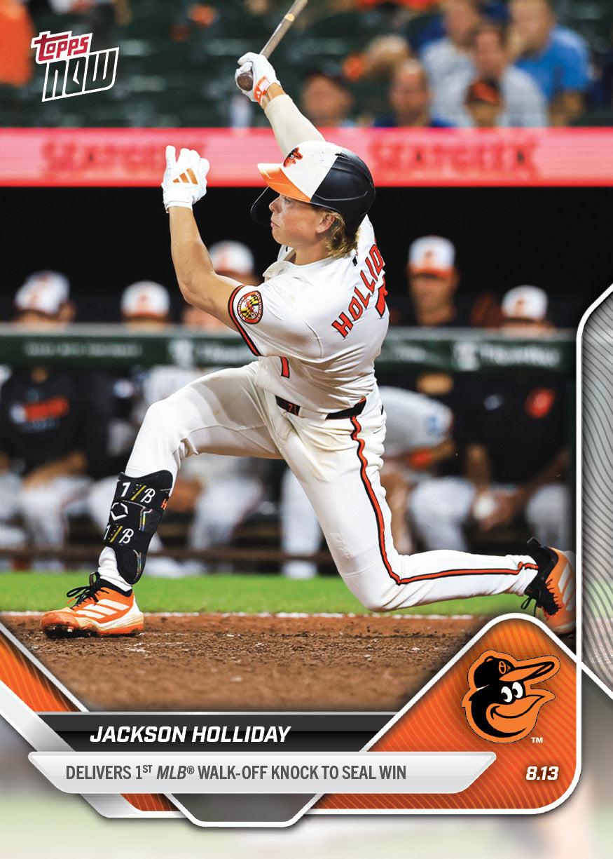 Jackson Holliday - 2025 MLB Topps NOW - Card 555 - PR: 1457