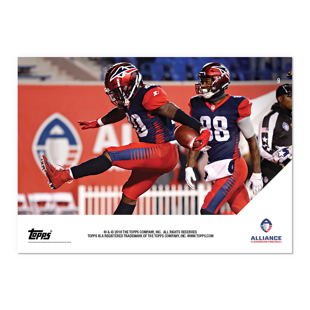 Alternative view of Zac Stacy - AAF TOPPS NOW Card 9 - Print Run: 220