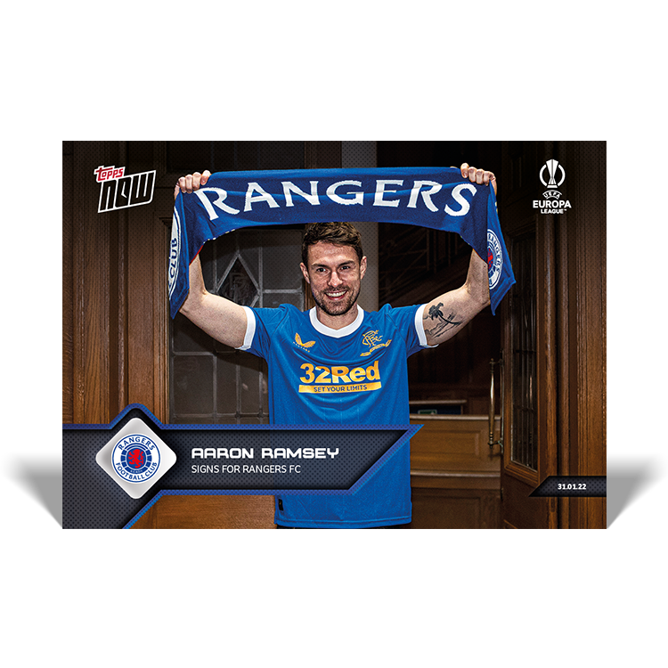 Signs for Rangers FC - EL TOPPS NOW Card #22