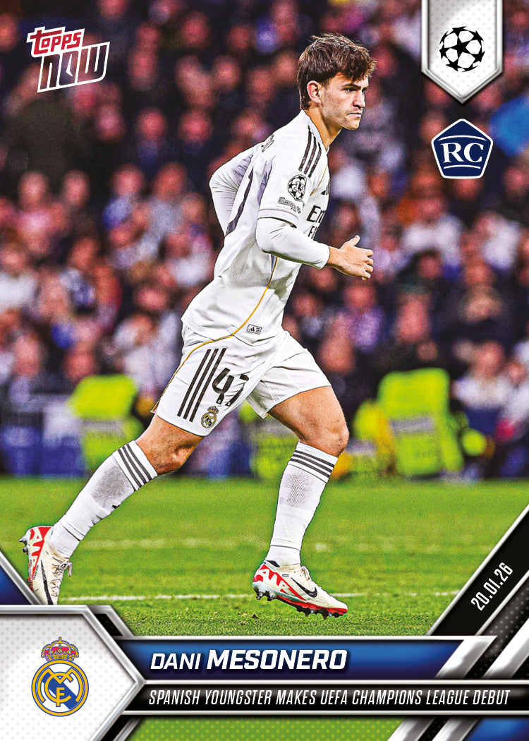 Dani Meso - 2025-26 UCL Topps NOW - Card 76 - PR: 1022