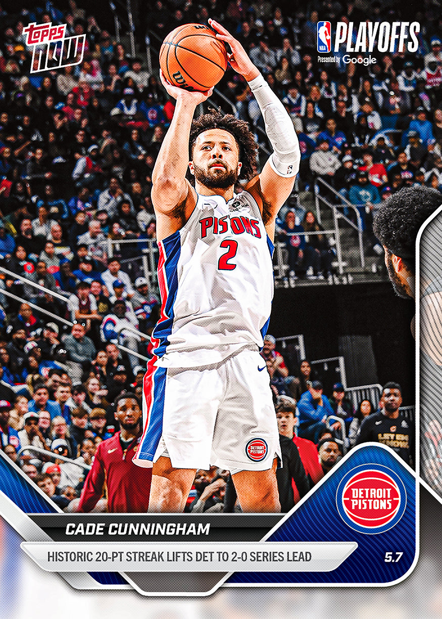 Cade Cunningham - 2025-26 NBA Topps NOW - Card 298 - PR: 883