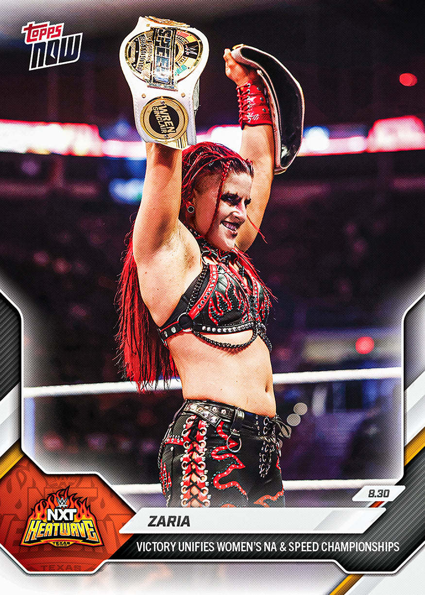 Zaria - 2026 WWE Topps NOW - Card 90 - PR: 639