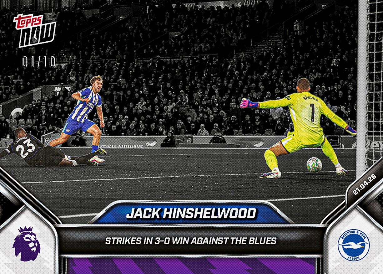 Jack Hinshelwood - 2025-26 Premier League Topps NOW - Card 179 - PR: 162 - Image 4