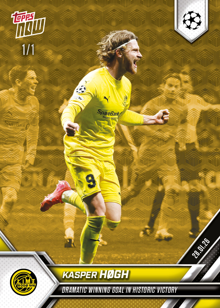 Kasper Høgh - 2025-26 UCL Topps NOW - Card 86 - PR: 222 - Image 2