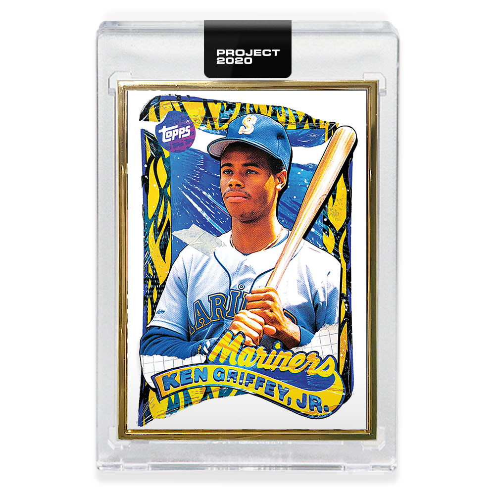 Topps PROJECT 2020 Card 25 - 1989 Ken Griffey Jr. by Tyson Beck - Print Run: 3707 - Image 3