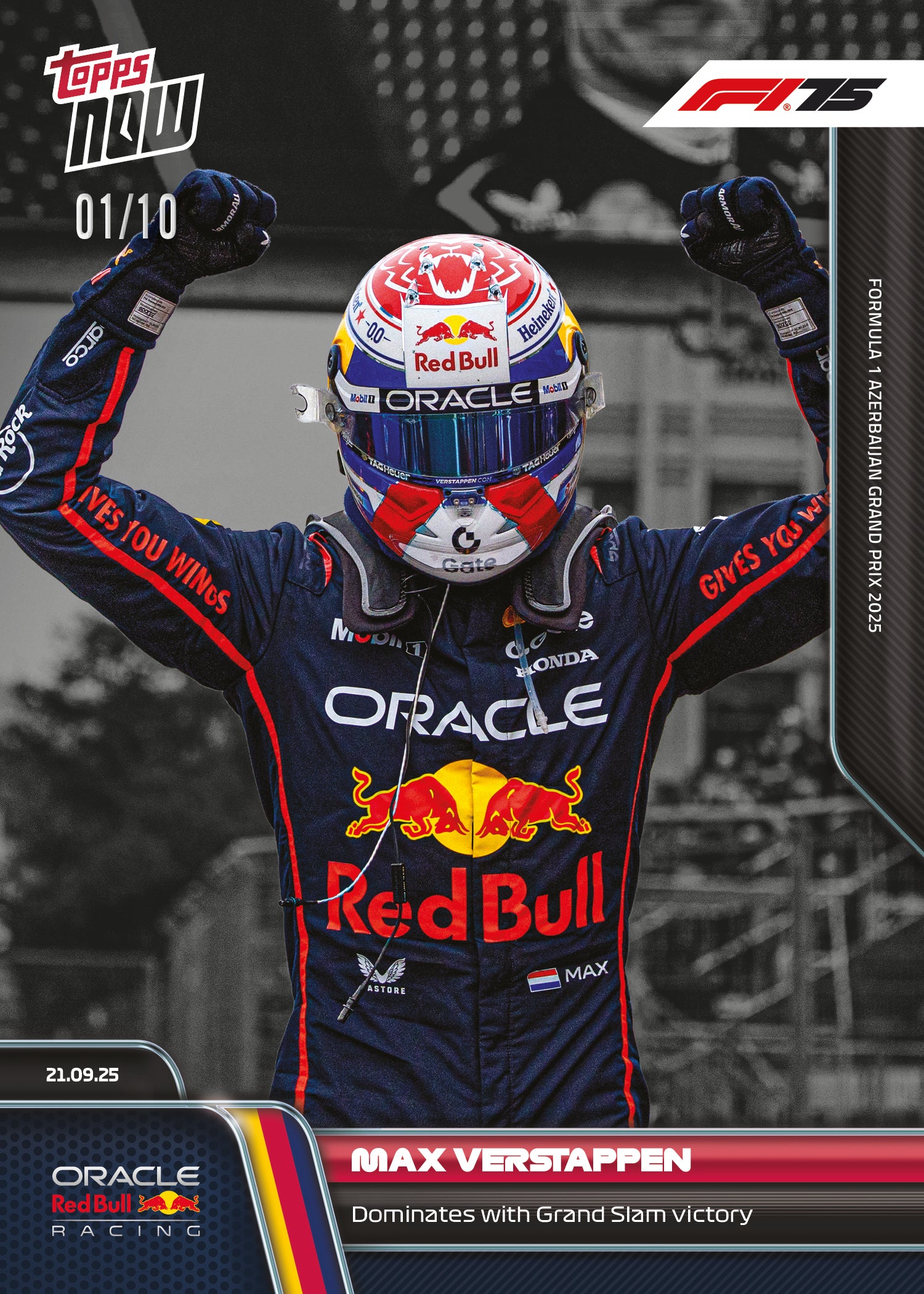 Max Verstappen - 2025 Formula 1 Topps NOW - Card 63 - PR: 3846 - Image 4