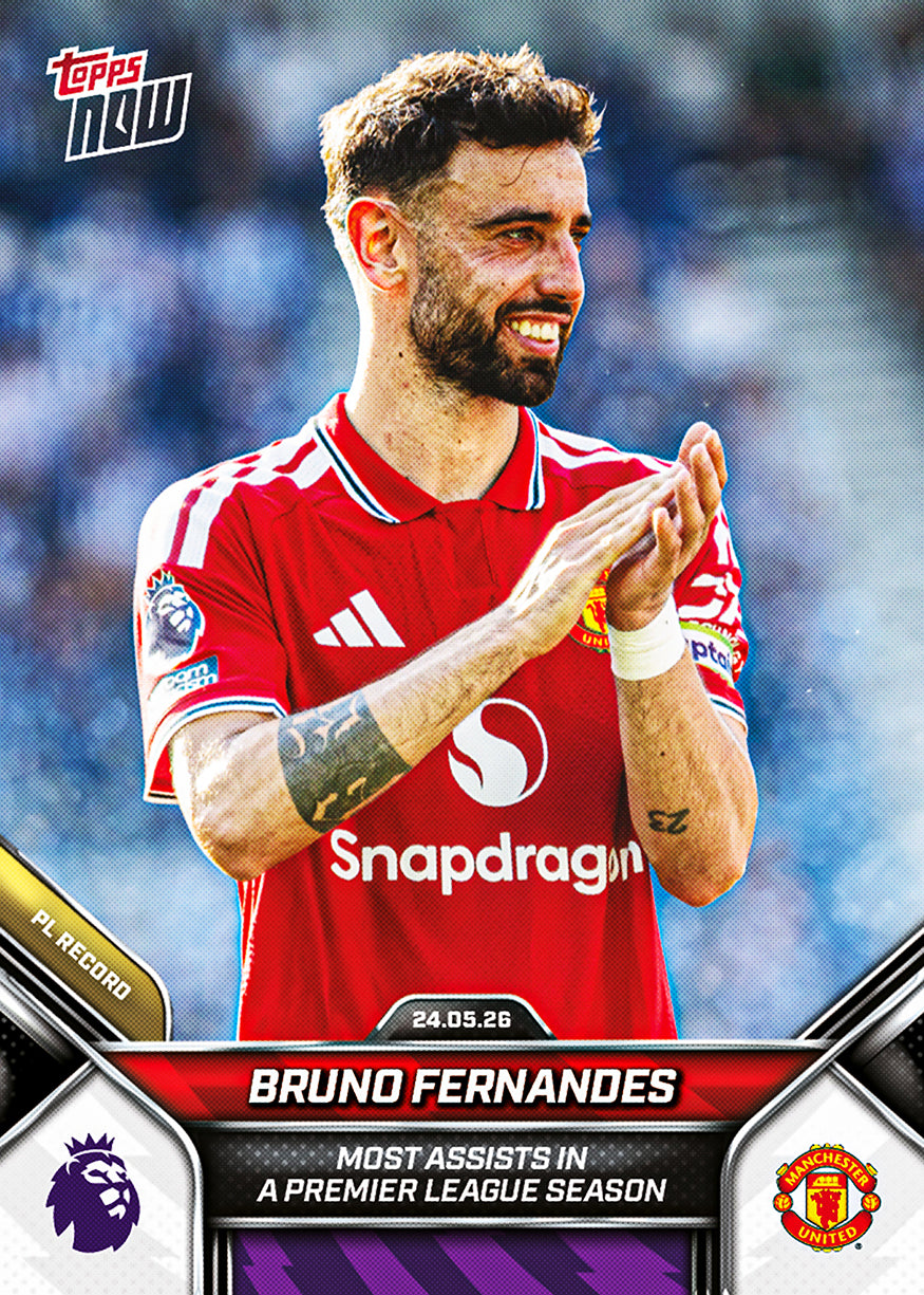 Bruno Fernandes - 2025-26 Premier League Topps NOW - Card 206 - PR: 8937