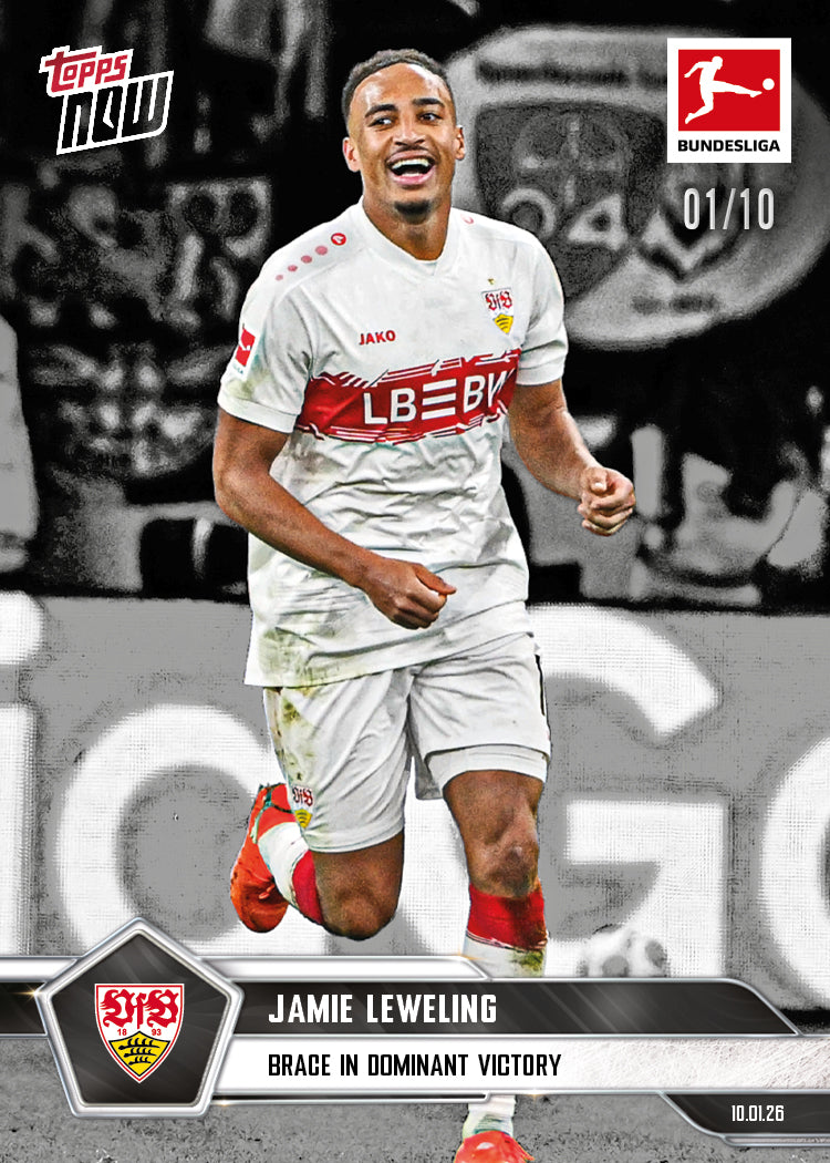 Jamie Leweling - 2025-26 Bundesliga Topps NOW - Card 93 - PR: 199 - Image 4