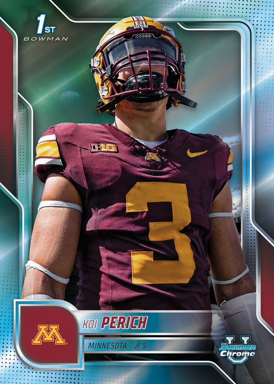 Alternative view of 2025 Bowman University Chrome Football - Mega Box - Sealed Case