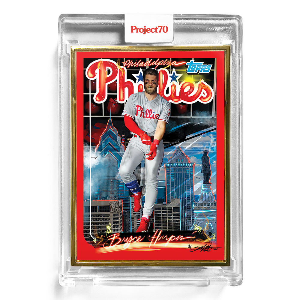Alternative view of Topps Project70 Card 15 - 1999 Bryce Harper by King Saladeen - Print Run: 3248