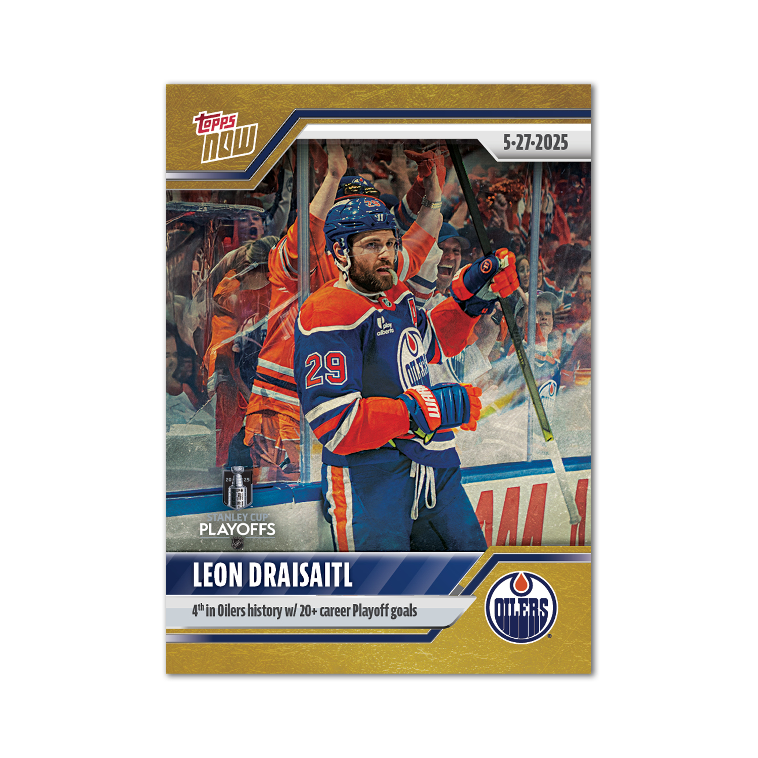 Leon Draisaitl - 2024-25 NHL Topps NOW - Sticker # 196 Pack - PR: 155 - Image 2