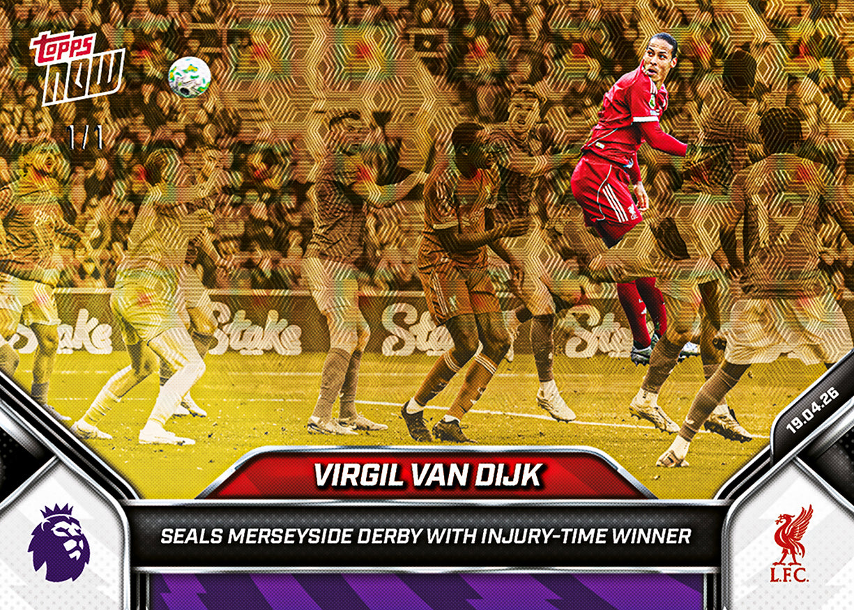 Virgil van Dijk - 2025-26 Premier League Topps NOW - Card 178 - PR: 578 - Image 2
