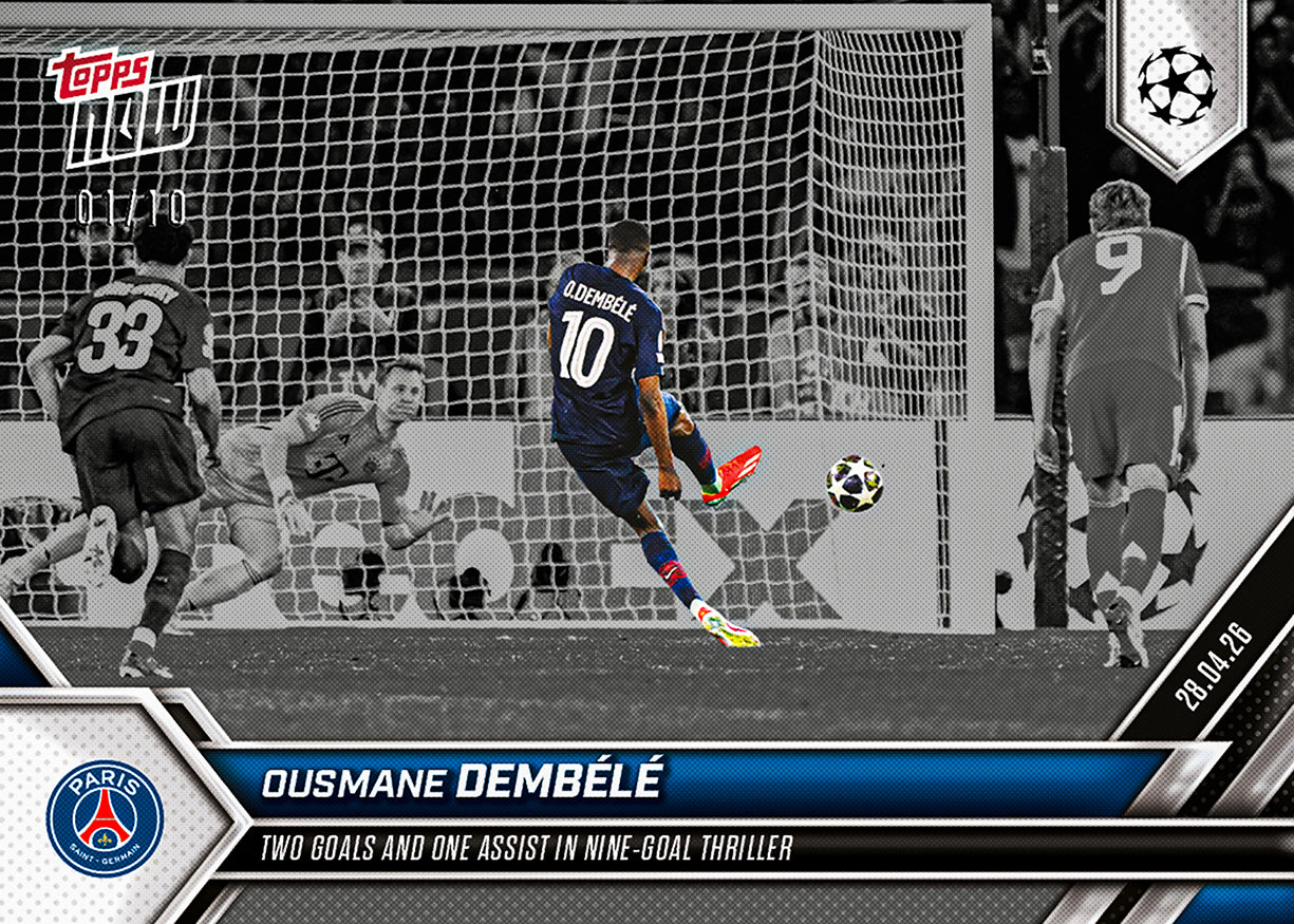 Ousmane Dembélé - 2025-26 UCL Topps NOW - Card 129 - PR: 424 - Image 4