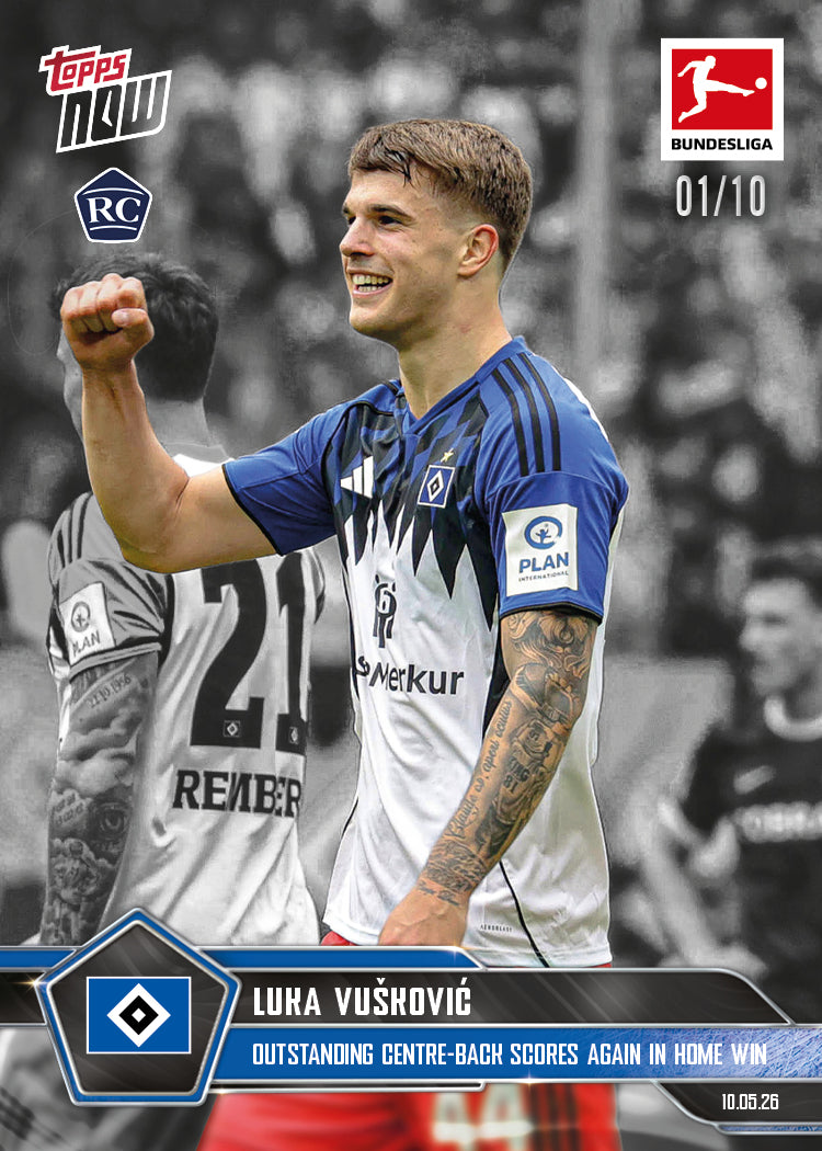 Luka Vušković - 2025-26 Bundesliga Topps NOW - Card 191 - PR: 2387 - Image 4