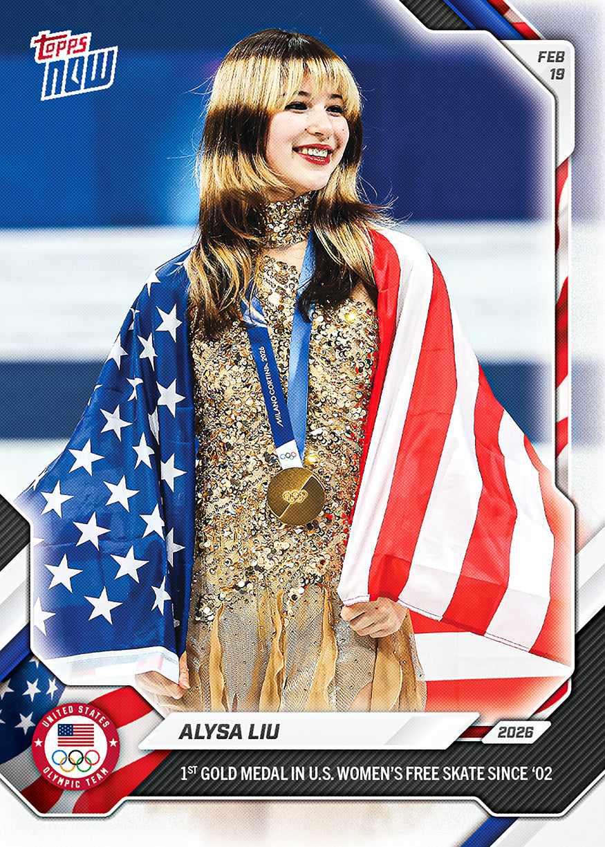 Alysa Liu - 2026 Olympics Topps NOW - Card 16 - PR: 22654