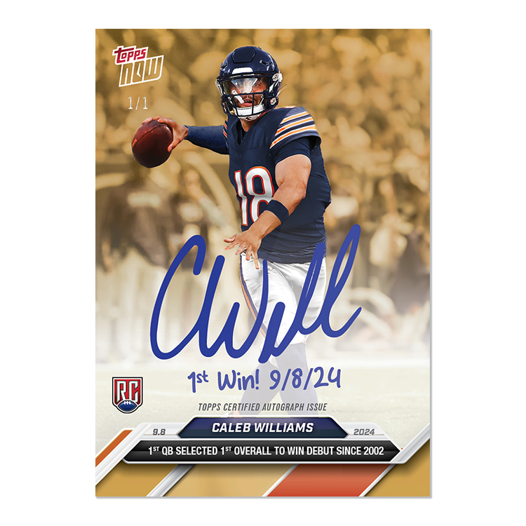 Caleb Williams - 2024 TOPPS NOW Football Card 2 - LOOK FOR AUTOS - PR: 28,262 - Image 2