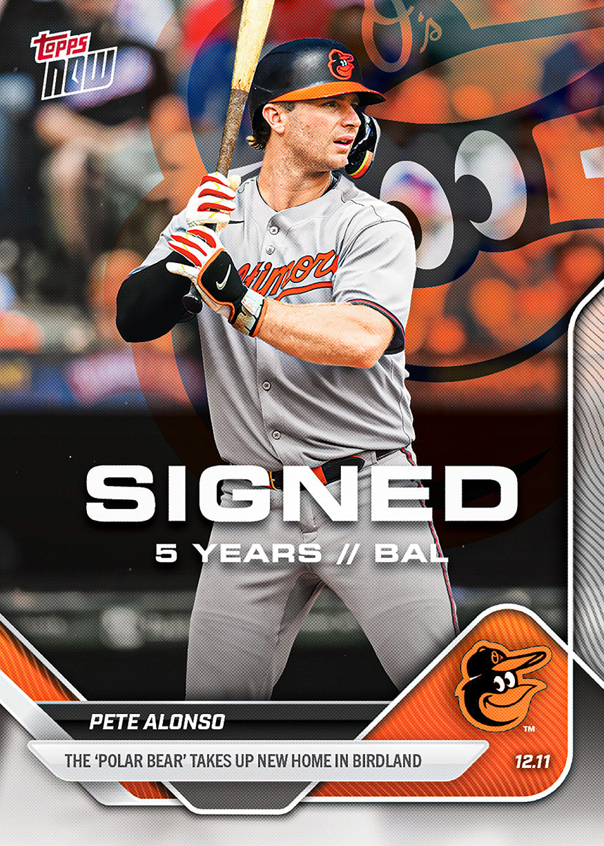 Pete Alonso - 2025 MLB Topps NOW - Card OS-10 - PR: 3373