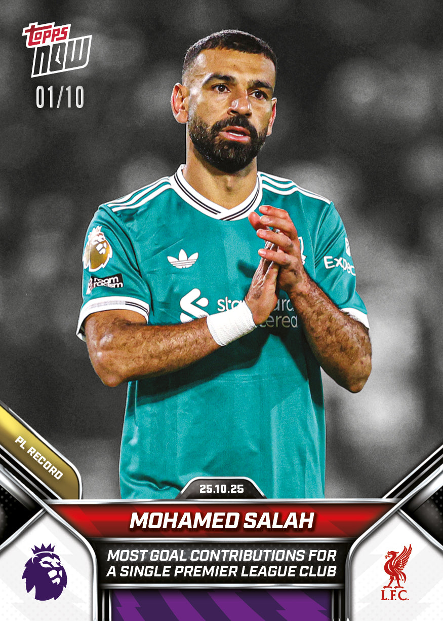 Mohamed Salah - 2025-26 Premier League Topps NOW - Card 41 - PR: 1025 - Image 4