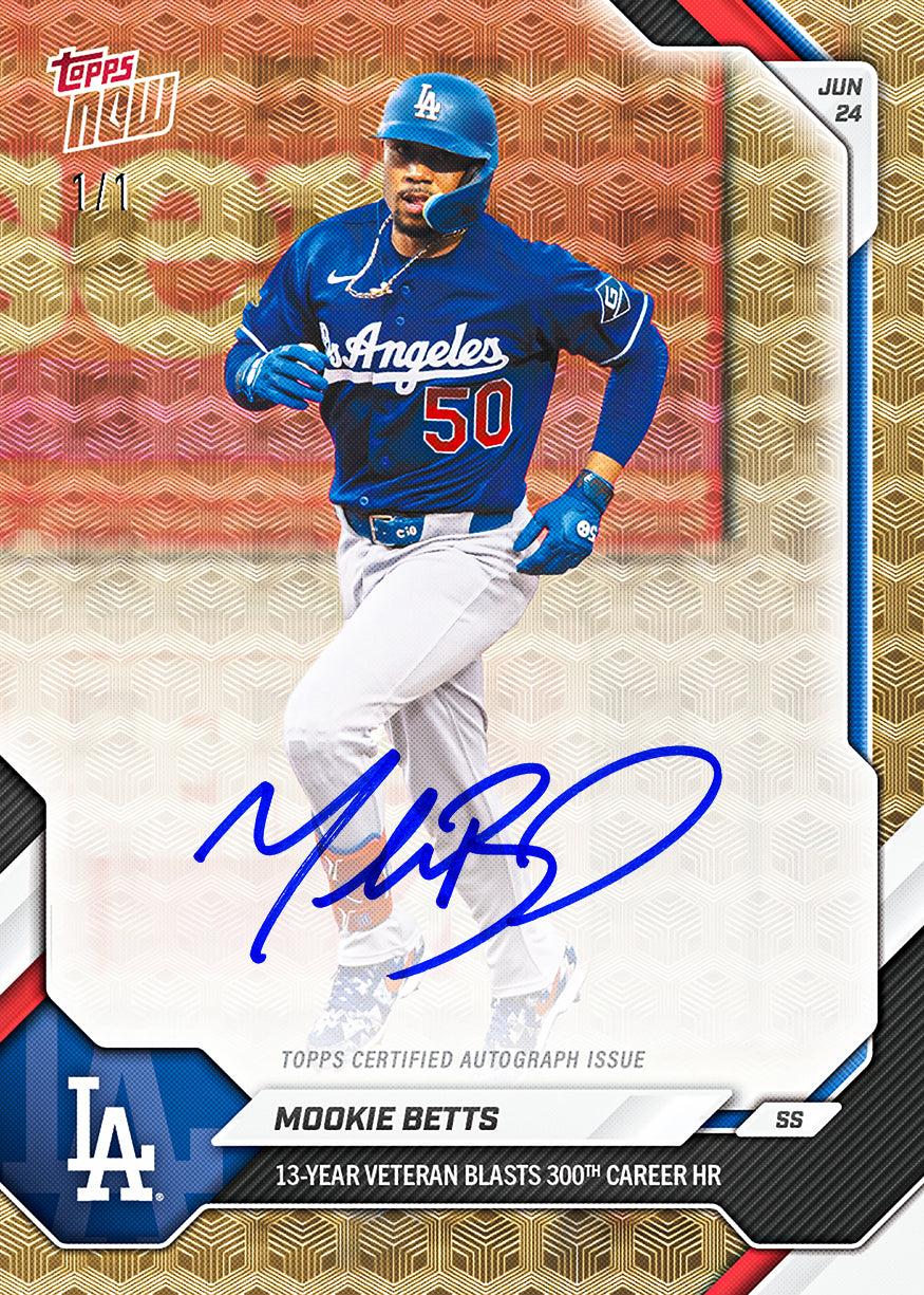 Mookie Betts - 2026 MLB Topps NOW - Card 376 - PR: 4442 - Image 2