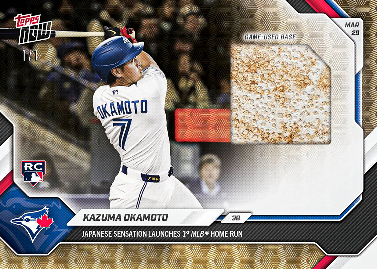 Kazuma Okamoto - 2026 MLB Topps NOW - Card 25 - PR: 8016 - Image 2