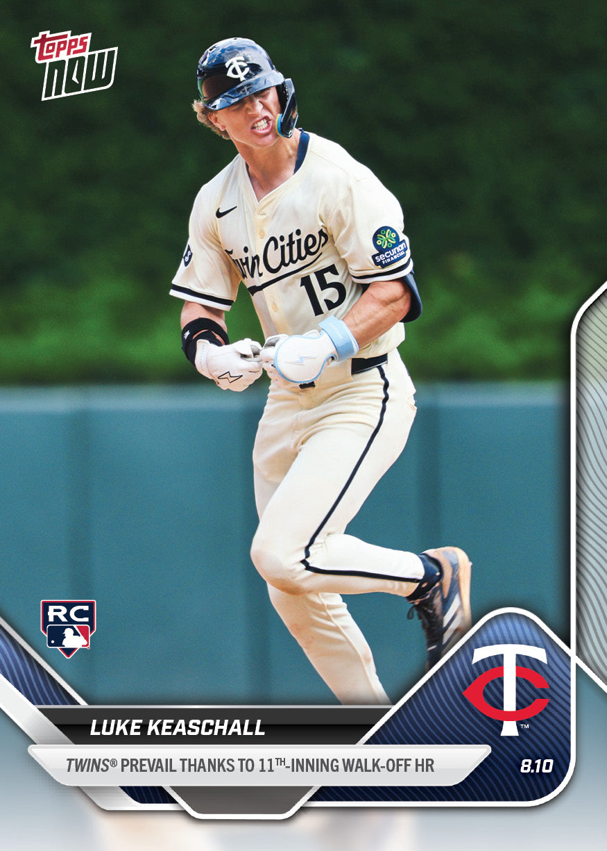 Luke Keaschall - 2025 MLB Topps NOW - Card 543 - PR: 1378