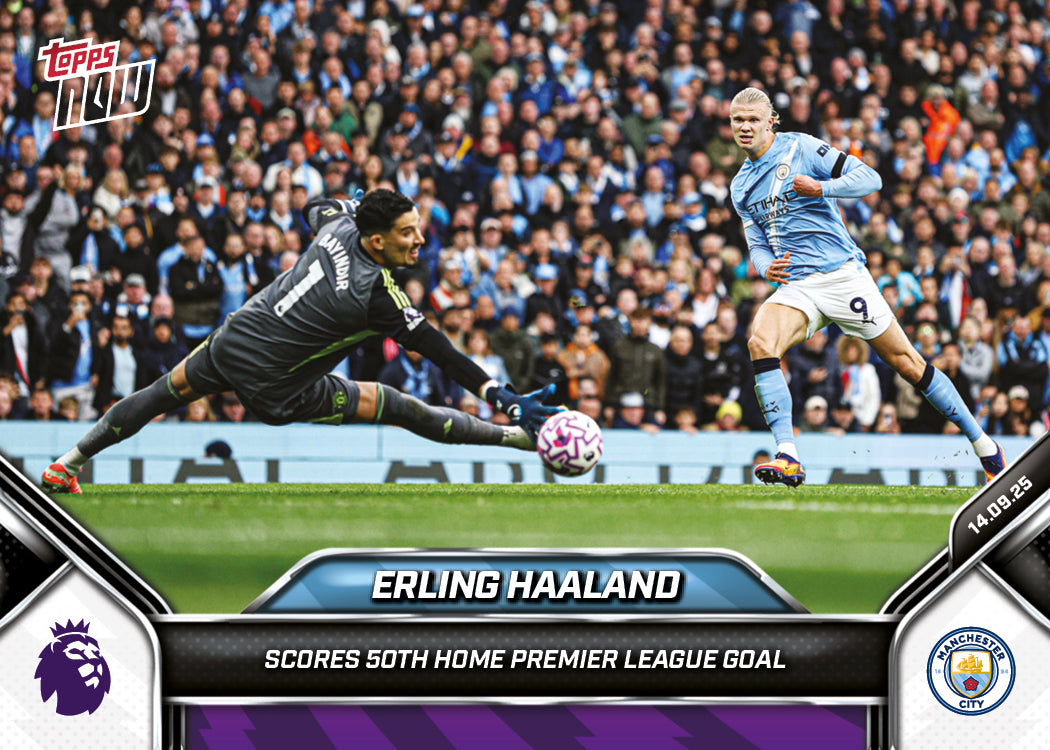 Erling Haaland - 2025-26 Premier League Topps NOW - Card 20 - PR: 1137