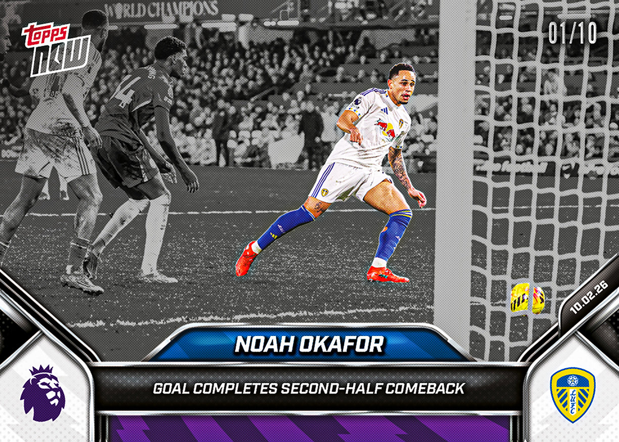 Noah Okafor - 2025-26 Premier League Topps NOW - Card 136 - PR: 257 - Image 4