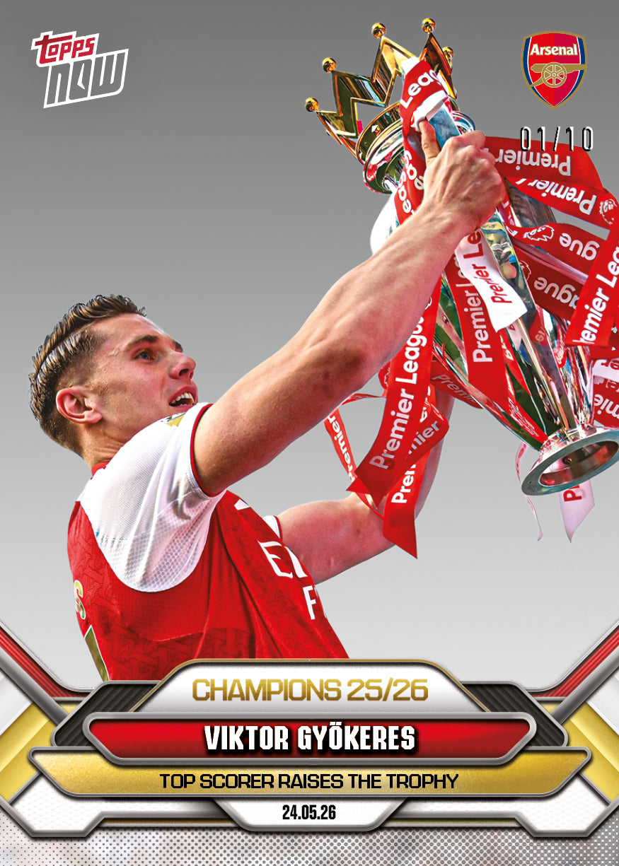 Viktor Gyökeres - 2025-26 Arsenal FC Topps NOW - Card 7 - PR: 4291 - Image 4