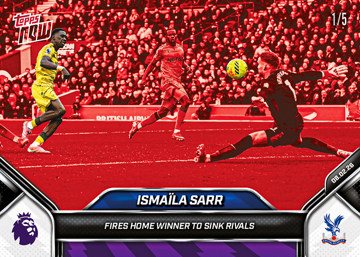 Ismaïla Sarr - 2025-26 Premier League Topps NOW - Card 133 - PR: 146 - Image 3