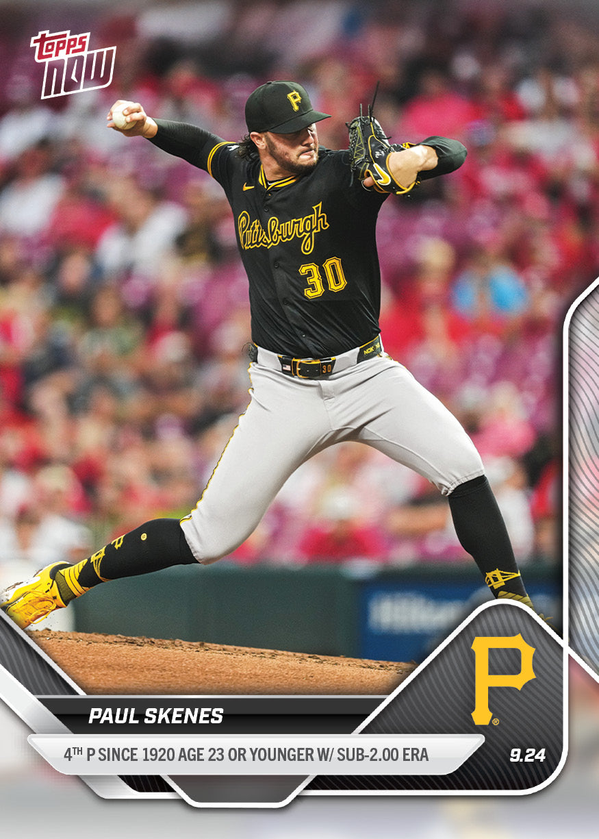 Paul Skenes - 2025 MLB Topps NOW - Card 763 - PR: 13596