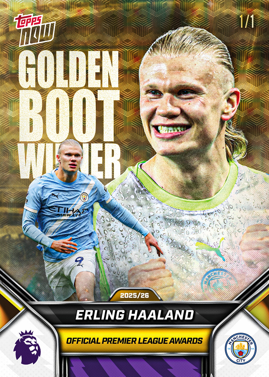 Erling Haaland - 2025-26 Premier League Topps NOW - Card 208 - PR: 3842 - Image 3
